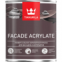 Краска фасадная Tikkurila Facade Acrylate База C прозрачная глубокоматовая 5 л