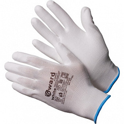 Перчатки нейлоновые Gward White PU1001 размер 8 (M) белые