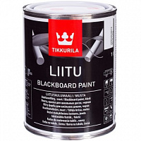 Краска для школьных досок Tikkurila Liitu черная матовая 1 л