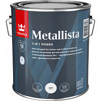 Краска по ржавчине Tikkurila Metallista глянцевая коричневая 2.5 л