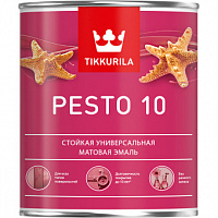 Эмаль стойкая универсальная Tikkurila Pesto 10 База С прозрачная 0.9 л