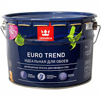 Краска для обоев и стен Tikkurila Euro Trend База A белая матовая 9 л