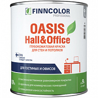 Краска для стен и потолков Finncolor OASIS Hall&Office База A белая 0.9 л