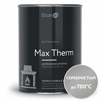 Эмаль термостойкая Elcon до 700°С серебристая 0.8 кг