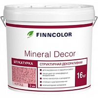 Штукатурка декоративная Finncolor Mineral Decor KTA Короед 2 мм 16 кг