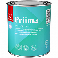 Краска интерьерная Tikkurila Priima База А белая глубокоматовая 0.9 л