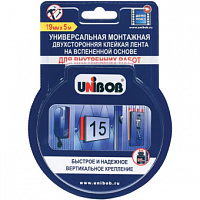 Лента монтажная Unibob универсальная 19ммх5м белая