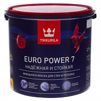 Краска интерьерная стойкая к мытью Tikkurila Euro Power 7 А матовая 2.7 л