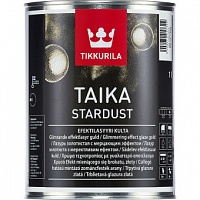 Лазурь мерцающая Tikkurila Taika Stardust золотистая глубокоматовая 1 л