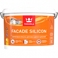 Краска фасадная Tikkurila Facade Silicon База A белая глубокоматовая 9 л