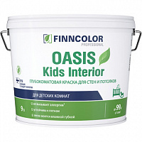 Краска для детских Finncolor OASIS Kids Interior База A белая глубокоматовая 9 л