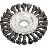 Корщетка-насадка Fit колесо диаметр 22.2 мм стальная витая проволока 125 мм