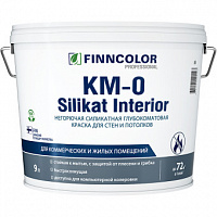 Краска силикатная Finncolor KM0 Silikat Interior AS глубокоматовая 9 л