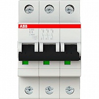 Автоматический выключатель 3-полюсной ABB S203 6А 6 кА тип С