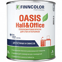 Краска для стен и потолков Finncolor OASIS Hall&Office База C бесцветная 0.9 л