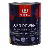 Краска интерьерная стойкая к мытью Tikkurila Euro Power 7 С матовая 0.9 л