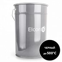 Эмаль термостойкая Elcon КО-8101 до 500°С черная 25 кг