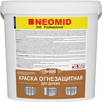 Краска огнезащитная Neomid 040 wood для дерева 25 кг