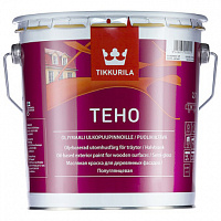 Краска масляная для деревянных фасадов Tikkurila Teho База С прозрачная полуглянцевая 2.7 л