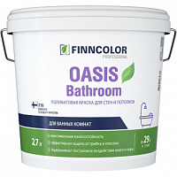 Краска для влажных помещений Finncolor OASIS Bathroom База С полуматовая 2.7 л