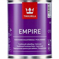 Краска для мебели Tikkurila Empire База C прозрачная полуматовая 0.9 л