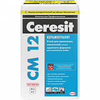 Клей плиточный Ceresit CM12 С1 25 кг