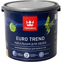 Краска для обоев и стен Tikkurila Euro Trend База A белая матовая 2.7 л