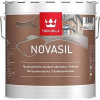 Краска фасадная Tikkurila Novasil База C прозрачная глубокоматовая 9 л