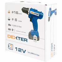 Дрель-шуруповерт аккумуляторная Dexter ML-CD92-120S 12 В 1x1.5 Ач Li-lon