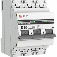 Автоматический выключатель EKF PROxima 3 П 50 А D 4.5 kA ВА 47-63