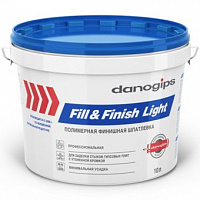 Шпатлевка финишная полимерная Danogips Fill&Finish Light ведро 10 л 12.3 кг