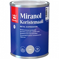 Краска декоративная Tikkurila Miranol Koristemaali серебристая полуматовая 1 л