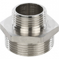 Ниппель переходной STOUT НН 1 1/2" x 1"никелированный SFT-0004-001121