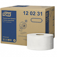 Туалетная бумага в мини-рулонах Tork Т2 170 м 12 шт.