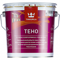 Краска масляная для деревянных фасадов Tikkurila Teho База A белая полуглянцевая 2.7 л