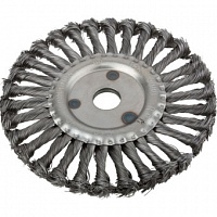 Корщетка-насадка Fit колесо стальная витая проволока 180 мм