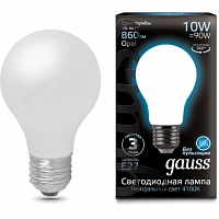 Лампа Gauss LED Filament A60 OPAL E27 10W 860lm 4100К