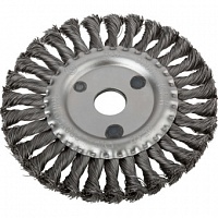 Корщетка-насадка Fit колесо стальная витая проволока 150 мм